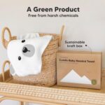 KeaBabies Baby Hooded Towel - Bamboo Baby Towel Organic Bamboo Towel - Infant Towels - Large Bamboo Hooded Towel - Baby Bath Towel with Hood for Girls, Babies, Newborn Boys, Toddler (Polar)