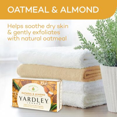 Yardley Oatmeal And Almond Bar Soap, 4.25 Ounce