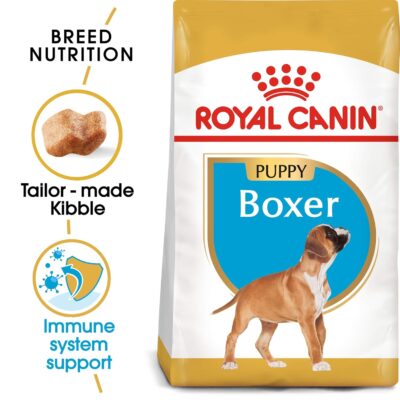 Royal Canin Boxer Puppy Food, 3 Kg, Dry Food, Supports healthy Immune System and digestive health, Promotes Muscle Development