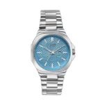 Sonata Crisscross Quartz Blue Round Dial Men's Watch | Stainless Steel Material | Multi Color Band - SP70067SM01