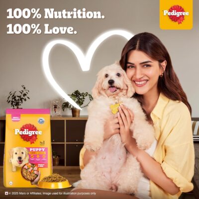 Pedigree Puppy Dry Dog Food, Chicken & Milk, 3kg Pack