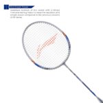 Li-Ning XP - 80 - IV Aluminium Strung Badminton Racket with Full Racket Cover (Grey/Blue, Pack of 2 with 2 Covers) | For Beginners | 95 grams | Maximum String Tension - 20lbs