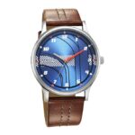 Sonata RPM Blue Dial Leather Strap Analog Watch for Men-77105SL08