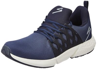 SG Mens Platenum WhiteWhite/Navy Running Shoe - 9 UK (Platenum)