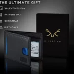 Black Leather Wallet for Men