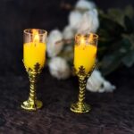 Scented Candle with Beautiful Gold Design Holder (Yash-960)