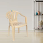 Nilkamal CHR2005 Plastic Armchair (Marble Beige)