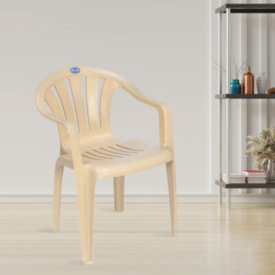 Nilkamal CHR2005 Plastic Armchair (Marble Beige)