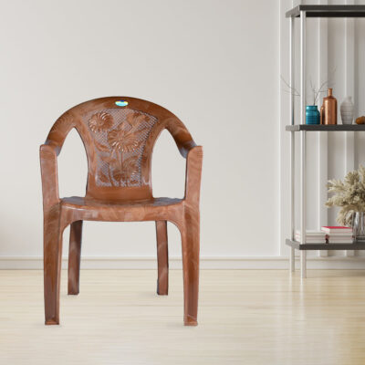 Nilkamal CHR2060 Plastic Flower Design Armchair