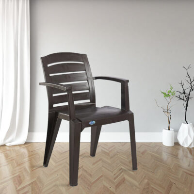Nilkamal CHR2135 Plastic Armchair (Weather Brown)