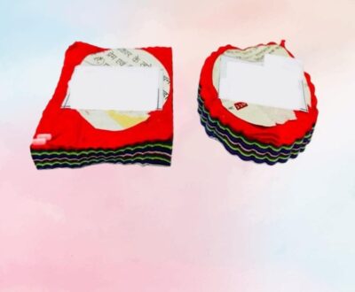 Handcrafted Rainbow Paper Decor – Scalloped Round & Square (DP‑76)