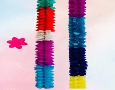 Handcrafted Lotus Style Short Paper Decoration (DP‑764)