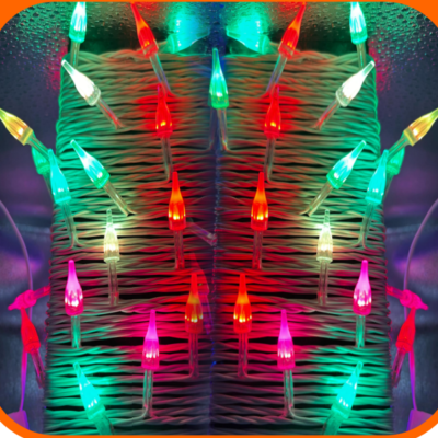 12 MM Temple Shaped Multicolor Serial String LED Lights (6 Color RGB)