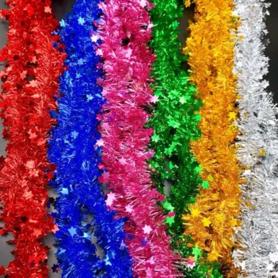 Tinsel Strings with Star for Decorating (Yash-459)