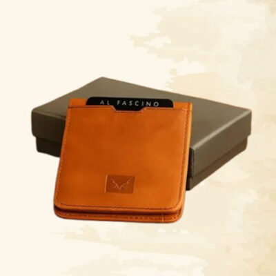 Al Fascino Tan Leather RFID-Blocking Wallet for Men – Stylish & Slim