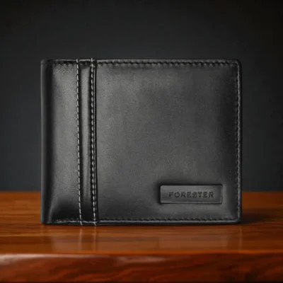 Al Fascino  Black Stylish Genuine Leather Wallet for Men