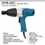 Dongcheng RTC DPB 20C Fixed Square Electric Wrench Heavy Duty,50.8X0.6 Cm