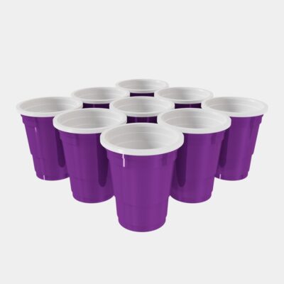 Set of 20 | 60ml Small Party Cups for Hot & Cold Drinks | Eco-Friendly Paper Shot Glasses for Jello Shots, Birthdays & Party Use (Purple)