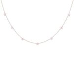 925 Silver Rose Gold Star Constellation Pendant with Link Chain