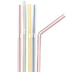 Paper Straws I Biodegradable, Disposable, & Eco-Friendly I Pipe for Juices, Shakes, Smoothies, Party Supplies Decorations I 7.75Inch Long, Random Color I 10 mm - 150 Pcs
