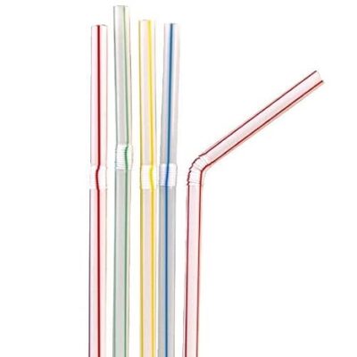 Paper Straws I Biodegradable, Disposable, & Eco-Friendly I Pipe for Juices, Shakes, Smoothies, Party Supplies Decorations I 7.75Inch Long, Random Color I 10 mm - 150 Pcs