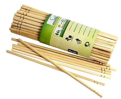 8" - 100 Pcs Disposable Bio-degradable Round Bamboo Beverage Stirrer Sticks for Drinks, Cocktail Coffee, Tea, Soup Stirrer for Bar Coffee Shops Restaurants & Cafeterias