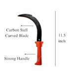 Grass Cutting Garden Sickle with Fiber Handle | Curved Hand Saw | Pruning Tool for Farming, Weeding, Gardening | Sharp Blade for Sugarcane & Crop Cutting | Branch Cutting tool