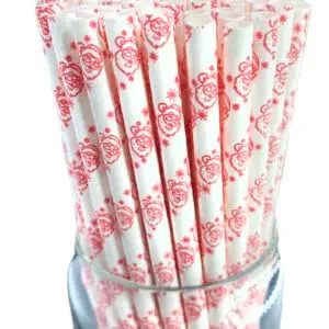 (10mm 50 pcs) Eco-Friendly Paper Straws | Eco-Friendly Compostable Sustainable Disposable Drinking Straws | Juice Smoothie Thick Shakes Non-Bendable White Straws
