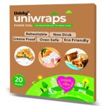Food Wrapping Paper Sheets | Wrap Roti, Paratha, Sandwich, Burger & More! Keep Food Safe & Fresh | 10x12 Inches, Pack of 100 Sheets