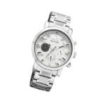 Fastrack Men Fastfit Quartz Multifunction White Dial Stainless Steel Strap Watch for Guys - NT3227SM02