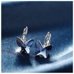 Italian Designer Copper Earrings for Women (Blue)(9794er)