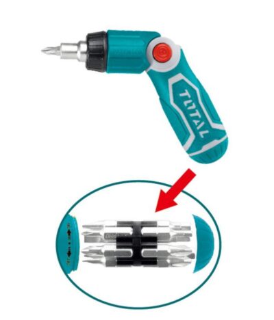 TOTAL MR LIGHT Ratchet Screwdriver Set - Multicolor, 12 Pcs, Large