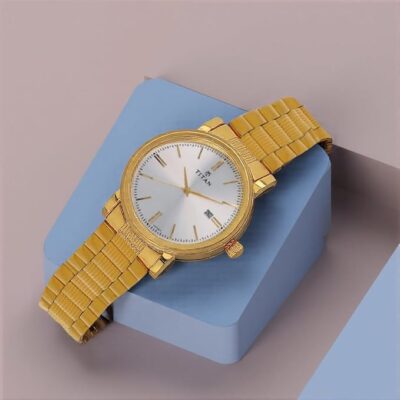 Titan Analog OffWhite Dial Men's Watch NM1712YM02 / NL1712YM02