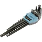 Makita B-65894 9 Piece Hex Key Wrench Set Black