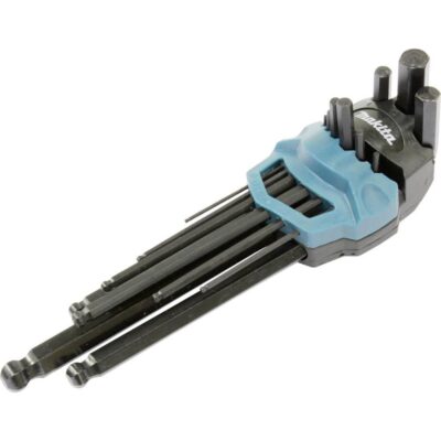 Makita B-65894 9 Piece Hex Key Wrench Set Black
