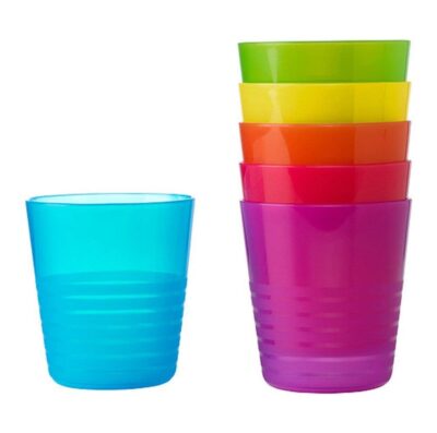 Ikea Plastic Tumbler - 6 Pieces, Multicolor, 8 Fl Oz, 8 fluidounces