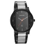 Sonata Quartz Analog Black Dial Watch for Men-NS77105KM01