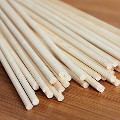160 Bamboo skewers (8 inch, 3 mm) for Grilling in The Oven, Microwave, and pan