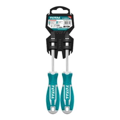 MR LIGHT TOTAL 2 Pieces Screwdriver Set -Chrome Vanadium (Cr-V) High Durability