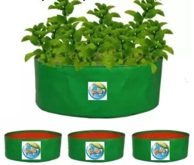 Grow Bags for Terrace Gardening, Ideal for Growing Vegetable Plants Like Spinach and Palak. (Size 10x6 inch 5nos)