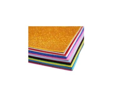 A4-10 Sheet Glitter Sheets (A4 Size) Art & Craft Glitter Sheet Paper(Colour Sheet) for Craft,Multicolor