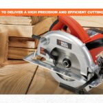BLACK+DECKER CS1500 1500W 7''/185mm Corded Electric Wood Cutting Circular Saw with 2x 36T TCT Blades for Home & DIY Use, 1 Year Warranty, ORANGE & BLACK