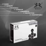 Nitrile Powder-free Disposable Gloves (Medium, Black) -pack of 100 Pieces
