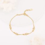 925 Silver Golden Binary Star Bracelet, Adjustable | Gifts for Women and Girls | With Certificate of Authenticity and 925 Stamp