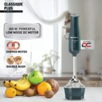 Havells Classique Plus Hand Blender | 300W Powerful Motor | Includes Chopper Attachment | One -push Operation | ABS Body | 2 Year Warranty (Cyan)