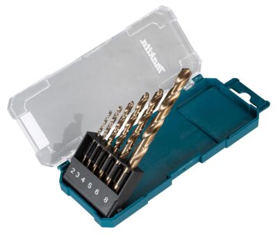 Makita D-75758 HSS-Cobalt Drill bit set for Stainless steel (2,3,4,5,6 & 8mm)
