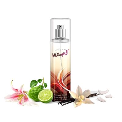 Layer’r Wottagirl Vanilla Twist Body Splash, 135ml | Long-Lasting Mist Spray with Dreamy Vanilla Scent | Everyday Wear