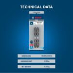 Bosch Professional Impact Screwdriver Bits, Type PH2-PH2 | Double-Ended Screwdriver Bits | Heat-treated S2M Steel | 65mm Length | Magnetic Tip | Heat-Treated for Durability | 2 Pcs Pack