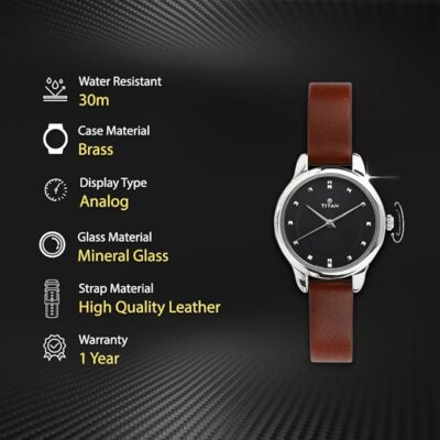 Titan Ladies Neo - Ii Analog Black Dial Women's Watch NM2481SL07/NN2481SL07/NP2481SL07
