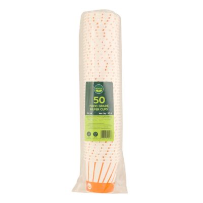Food Grade Paper Glass, 150ml, 50 Pieces, White